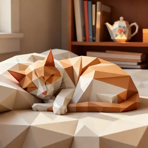 Geometric Abstraction interpreted with 3D Painting