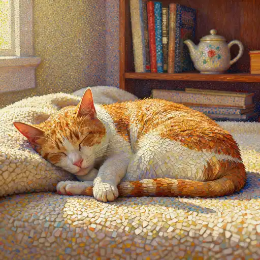 Pointillism / Divisionism interpreted with 3D Painting