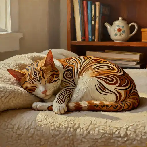 Tribal Art interpreted with 3D Painting