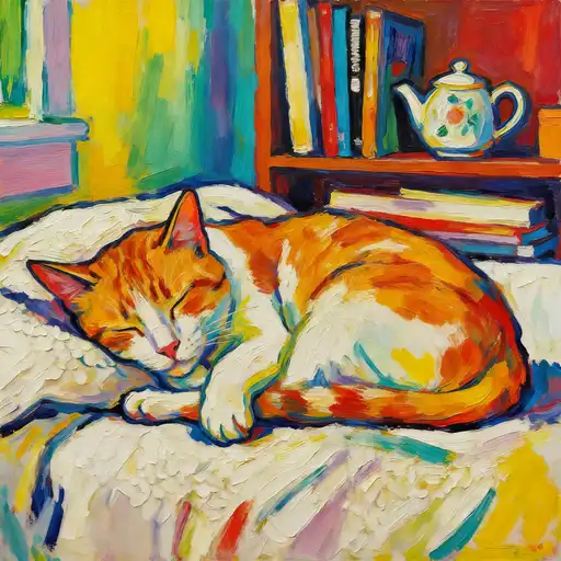 Fauvism interpreted with Acrylic