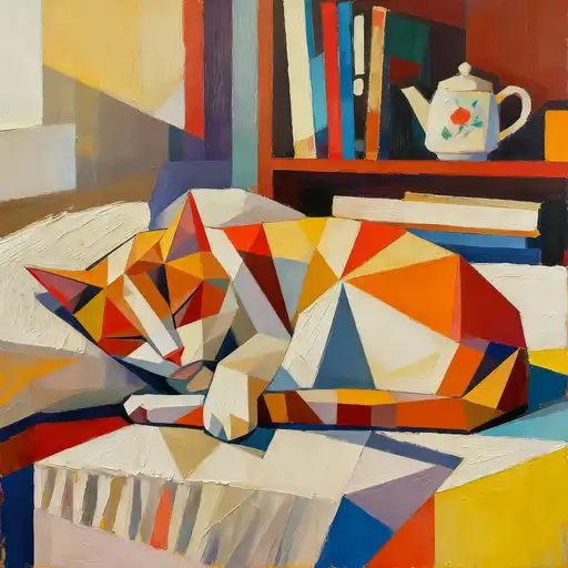 Geometric Abstraction interpreted with Acrylic