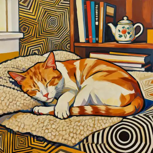 Op Art interpreted with Acrylic