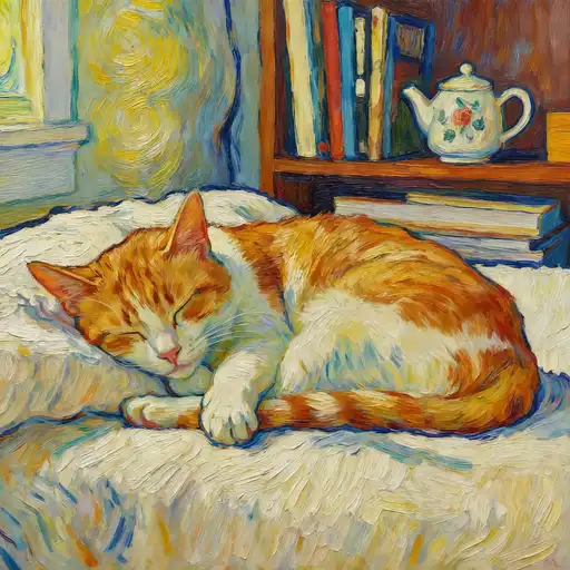 Post-Impressionism interpreted with Acrylic