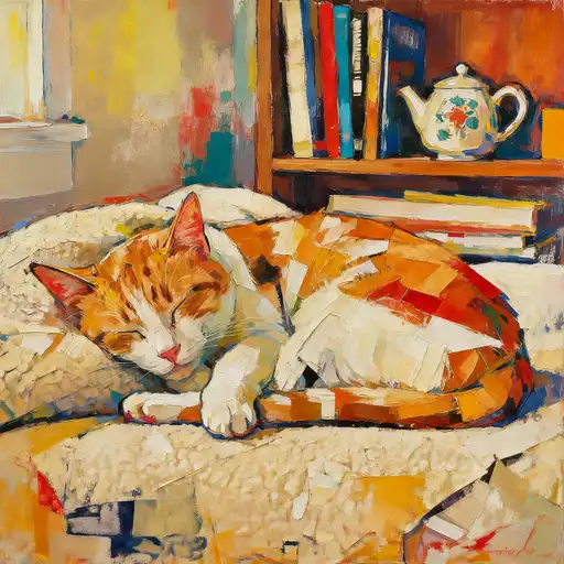 Abstract Expressionism interpreted with Collage