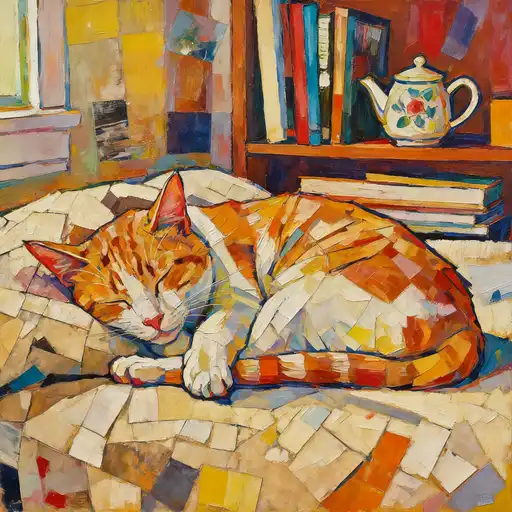 Expressionism interpreted with Collage