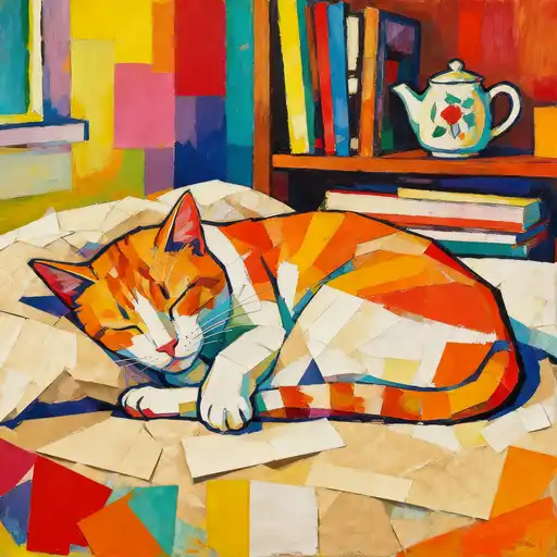 Fauvism interpreted with Collage