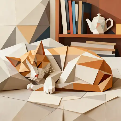 Geometric Abstraction interpreted with Collage