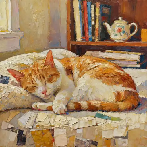 Impressionism interpreted with Collage