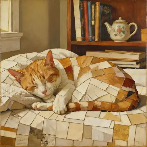 Neoclassicism interpreted with Collage