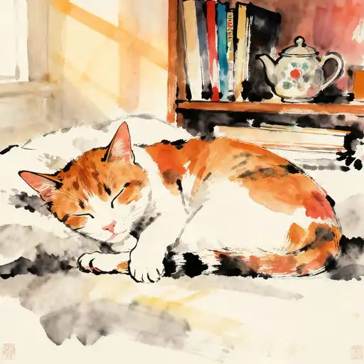 Abstract Art interpreted with Color Ink