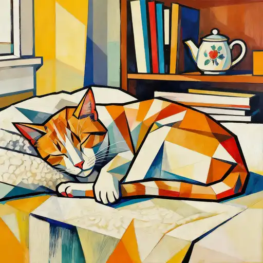 Cubism interpreted with Color Ink