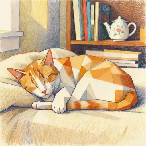 Constructivism interpreted with Colored Pencil