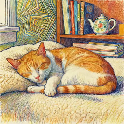 Op Art interpreted with Colored Pencil