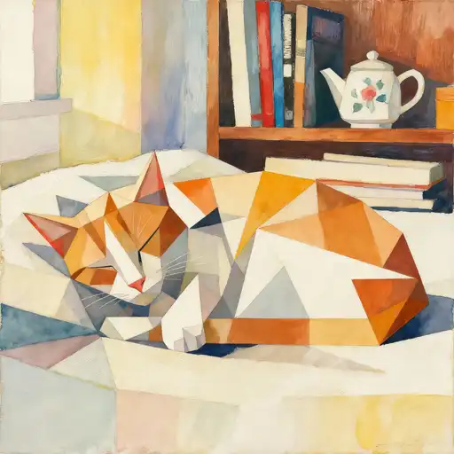 Geometric Abstraction interpreted with Gouache