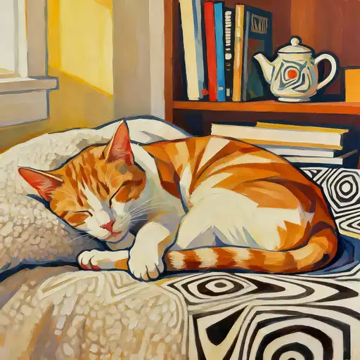 Op Art interpreted with Gouache