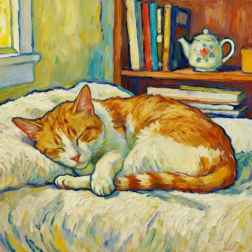 Post-Impressionism interpreted with Gouache