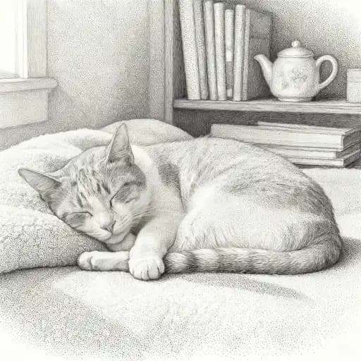 Pointillism / Divisionism interpreted with Graphite