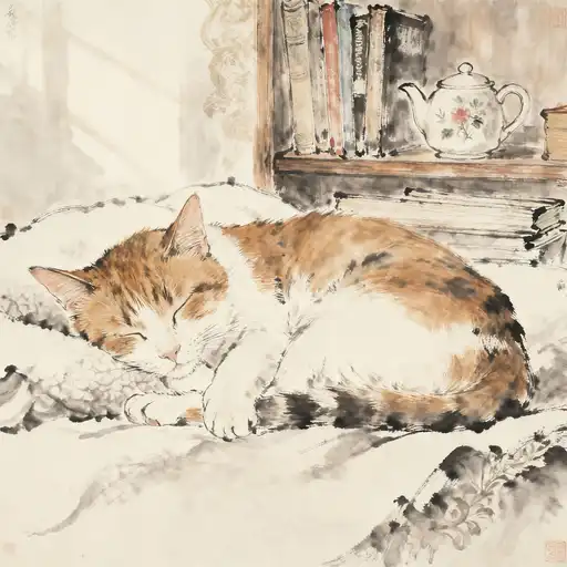 Baroque interpreted with Ink Painting