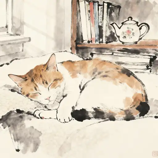 Dadaism interpreted with Ink Painting