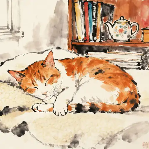 Expressionism interpreted with Ink Painting