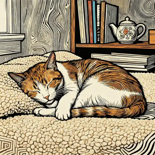 Op Art interpreted with Ink Painting