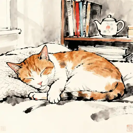 Pop Art interpreted with Ink Painting