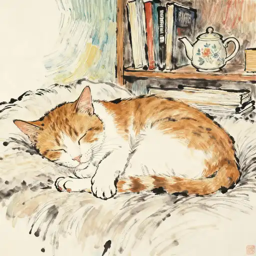 Post-Impressionism interpreted with Ink Painting