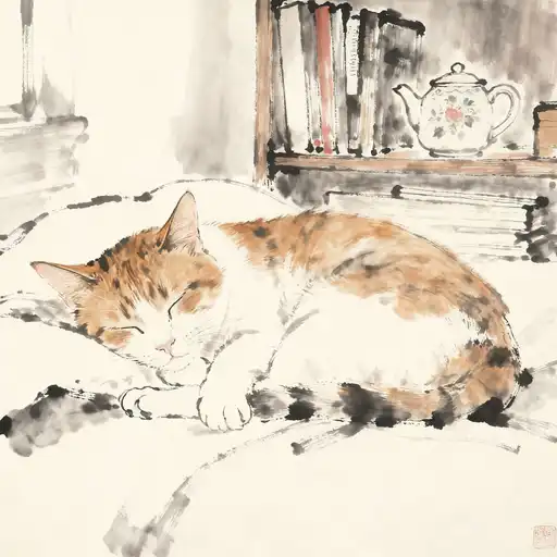 Realism interpreted with Ink Painting