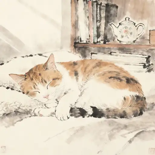 Romanticism interpreted with Ink Painting