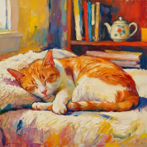 Abstract Expressionism interpreted with Oil Painting