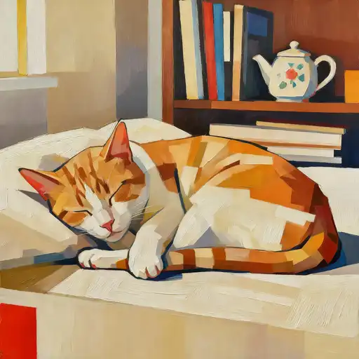 Bauhaus Style interpreted with Oil Painting