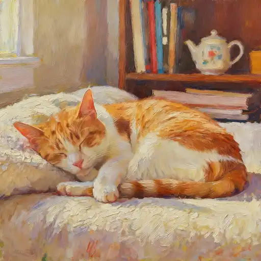 Impressionism interpreted with Oil Painting