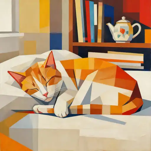 Suprematism interpreted with Oil Painting