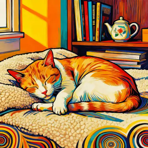 Op Art interpreted with Poster Color