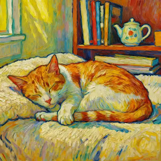 Post-Impressionism interpreted with Poster Color