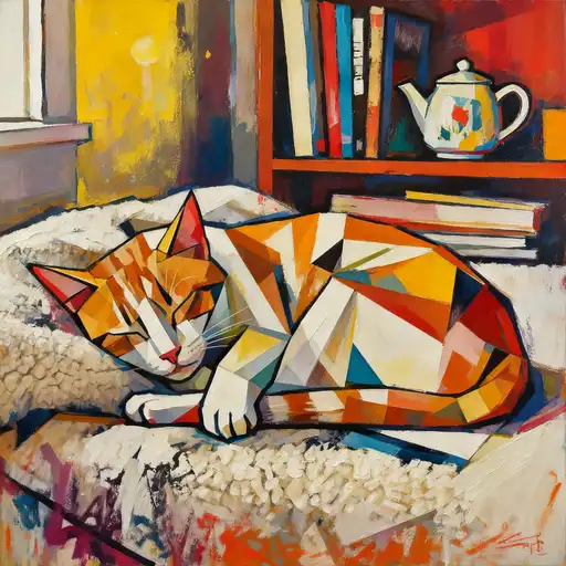 Cubism interpreted with Spray Painting/Graffiti