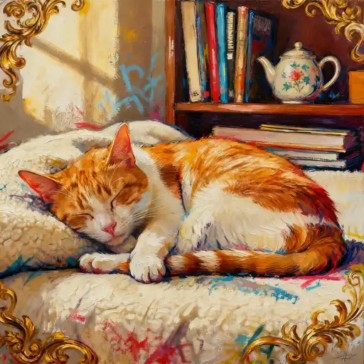 Rococo interpreted with Spray Painting/Graffiti