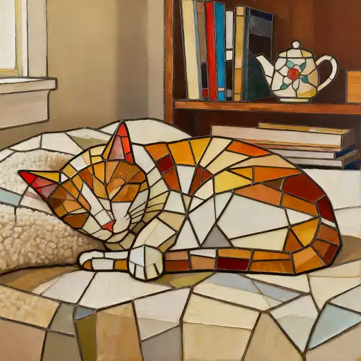 Collage Art interpreted with Stained Glass