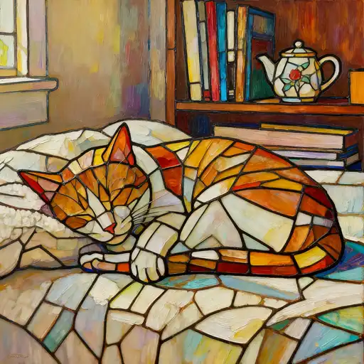 Impressionism interpreted with Stained Glass