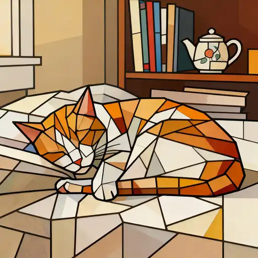 Minimalism interpreted with Stained Glass