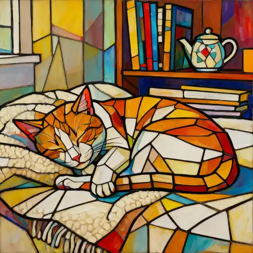 Neo-Expressionism interpreted with Stained Glass