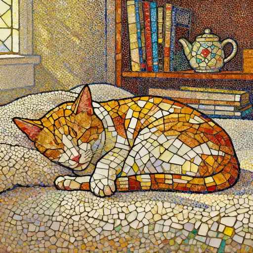 Pointillism / Divisionism interpreted with Stained Glass