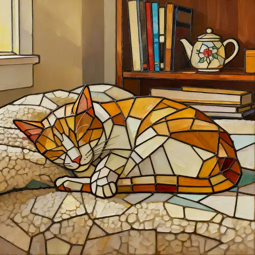 Realism interpreted with Stained Glass