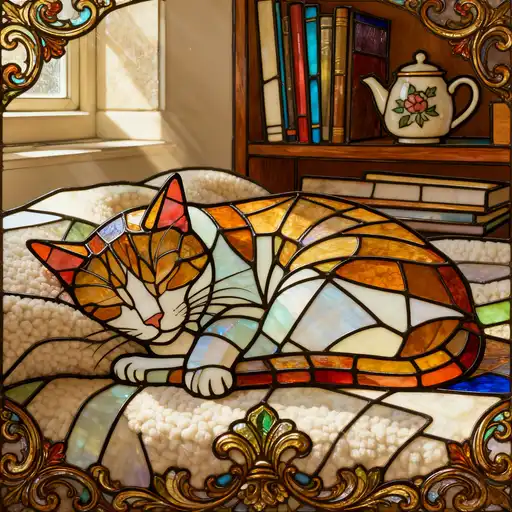 Rococo interpreted with Stained Glass