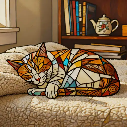 Tribal Art interpreted with Stained Glass