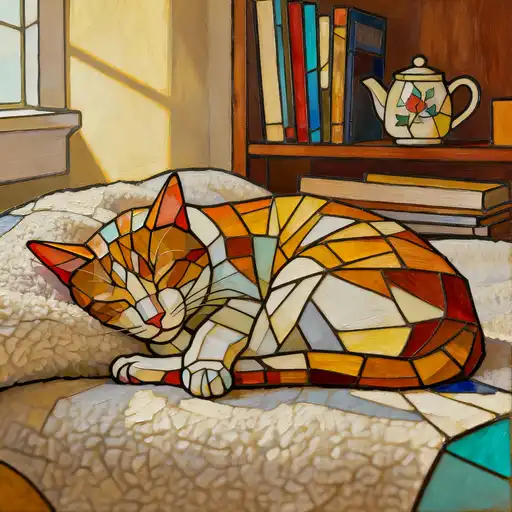 magical realism interpreted with Stained Glass