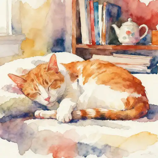 Abstract Art interpreted with Watercolor