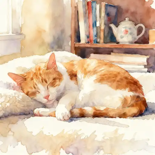Action Painting interpreted with Watercolor