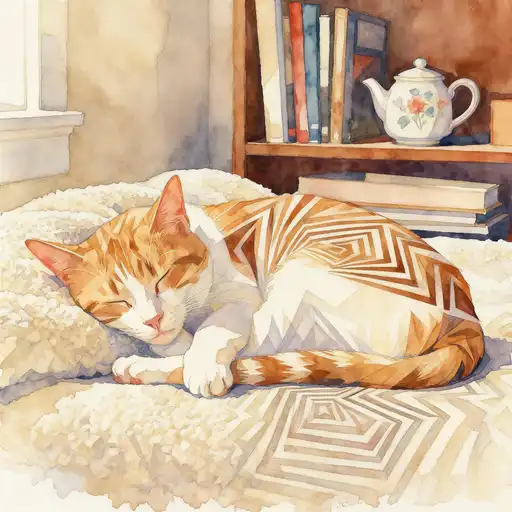 Op Art interpreted with Watercolor