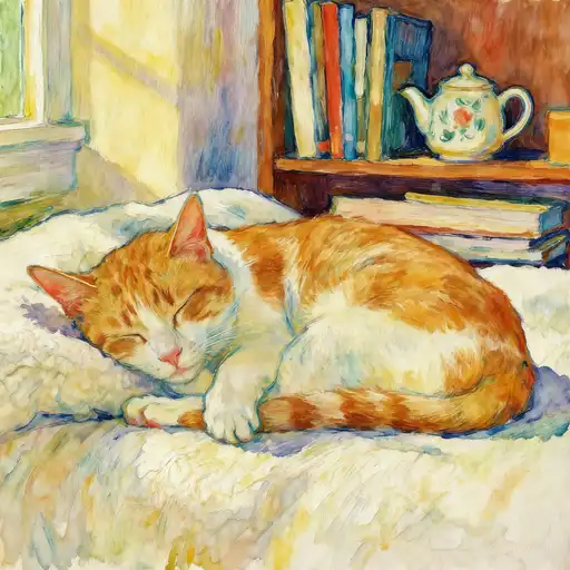 Post-Impressionism interpreted with Watercolor